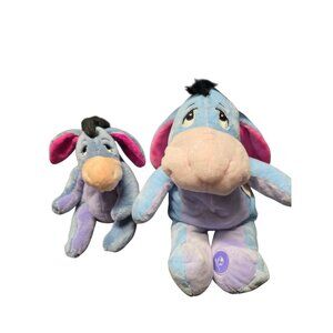 Two Eeyore Plush Stuffed Animal From Disney Winnie the Pooh